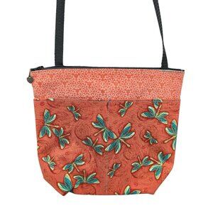 Handmade Dragonfly Bag With Heart Zipper Charm NEW‎
